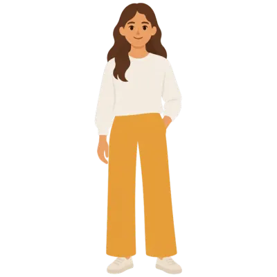 Illustration d'une jeune femme, le personnage Sœur.